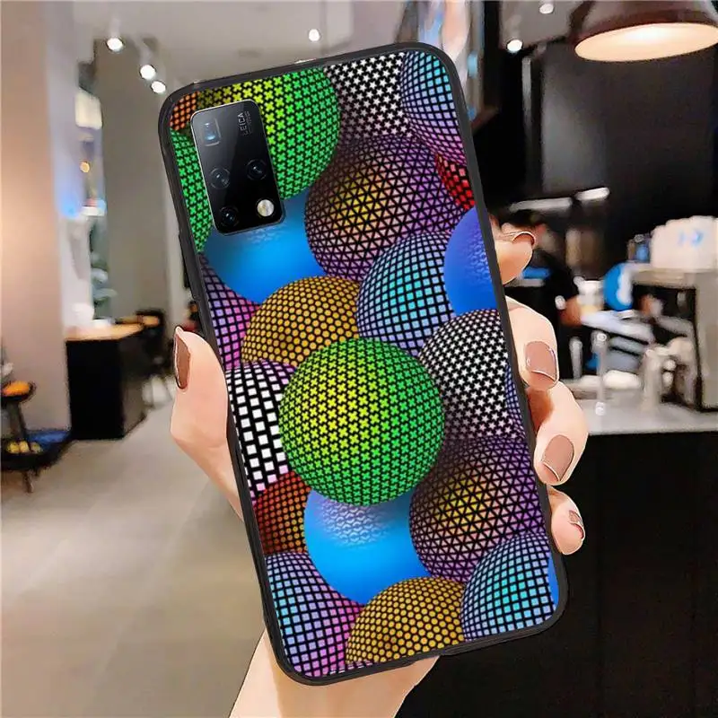 

3D Ball Phone Case for Huawei P20 P30 P40 Pro Cover P Smart 2019 2020 P10 P9 Lite 2016 2017 Fundas Coque Etui