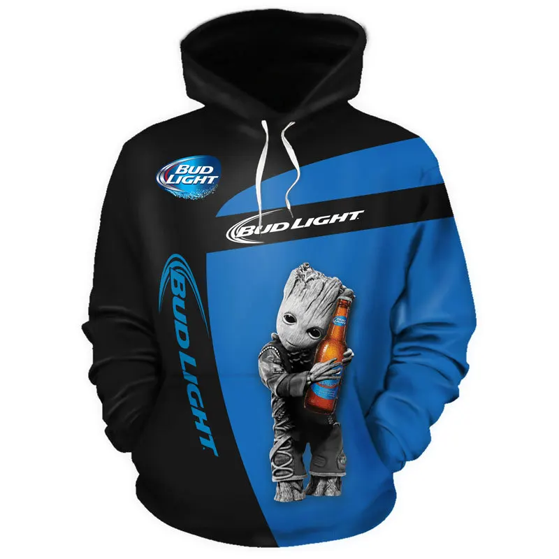 

BULLEIT Logo 3D Digital Printing Spring And Autumn men's Pullover Casual Sports Hoodie