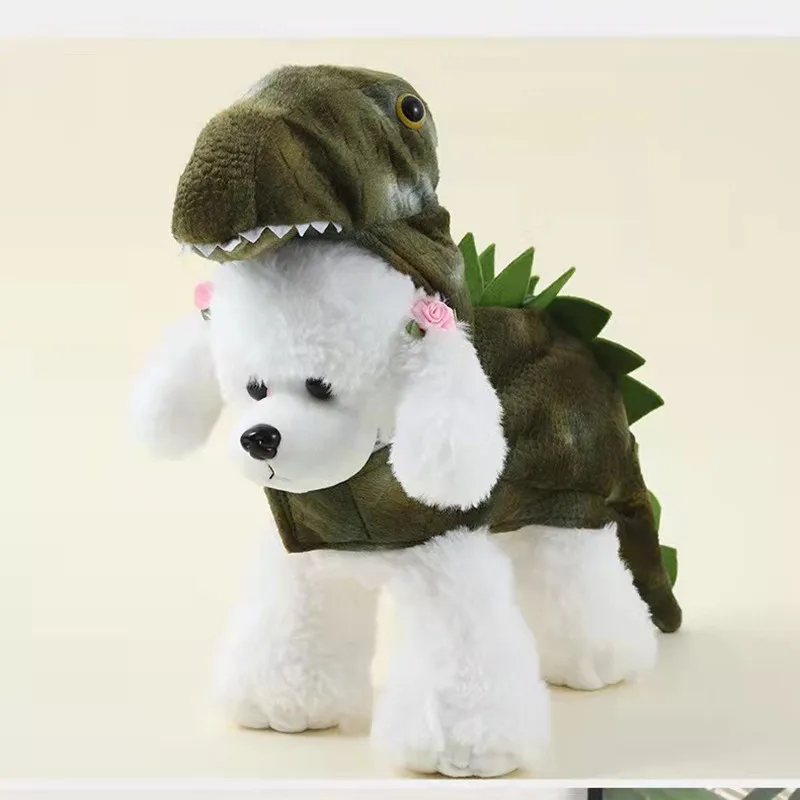 

Small dog cat autumn and winter models turned dinosaur Teddy Hiromi Bichon dog costume dog clothes turned clothes