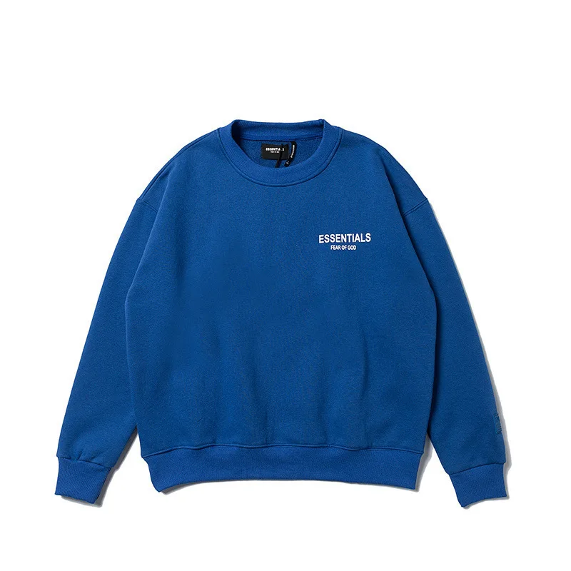 

Autumn winter new style men's women's trend pure cotton fog fashion br Los Angeles Limited Co branded Plush Pullover