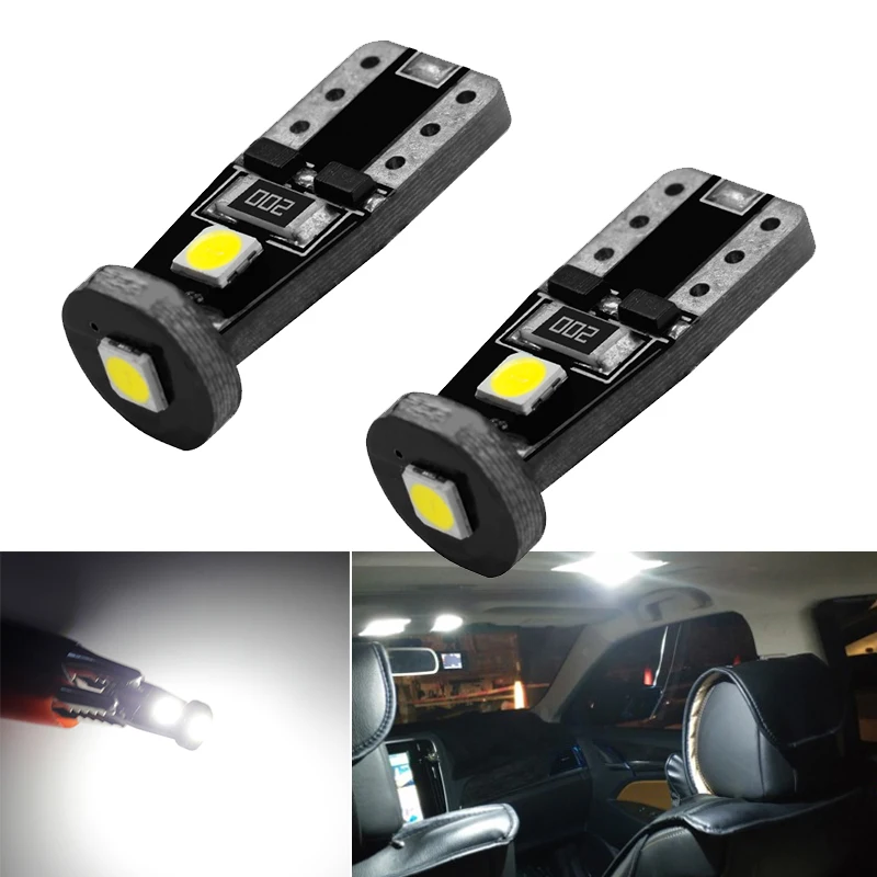 

T10 LED W5W LED Canbus Car DRL 3030 3SMD 194 168 Position Lights Reading Interior Lamp Canbus 12V 6500k White Yellow