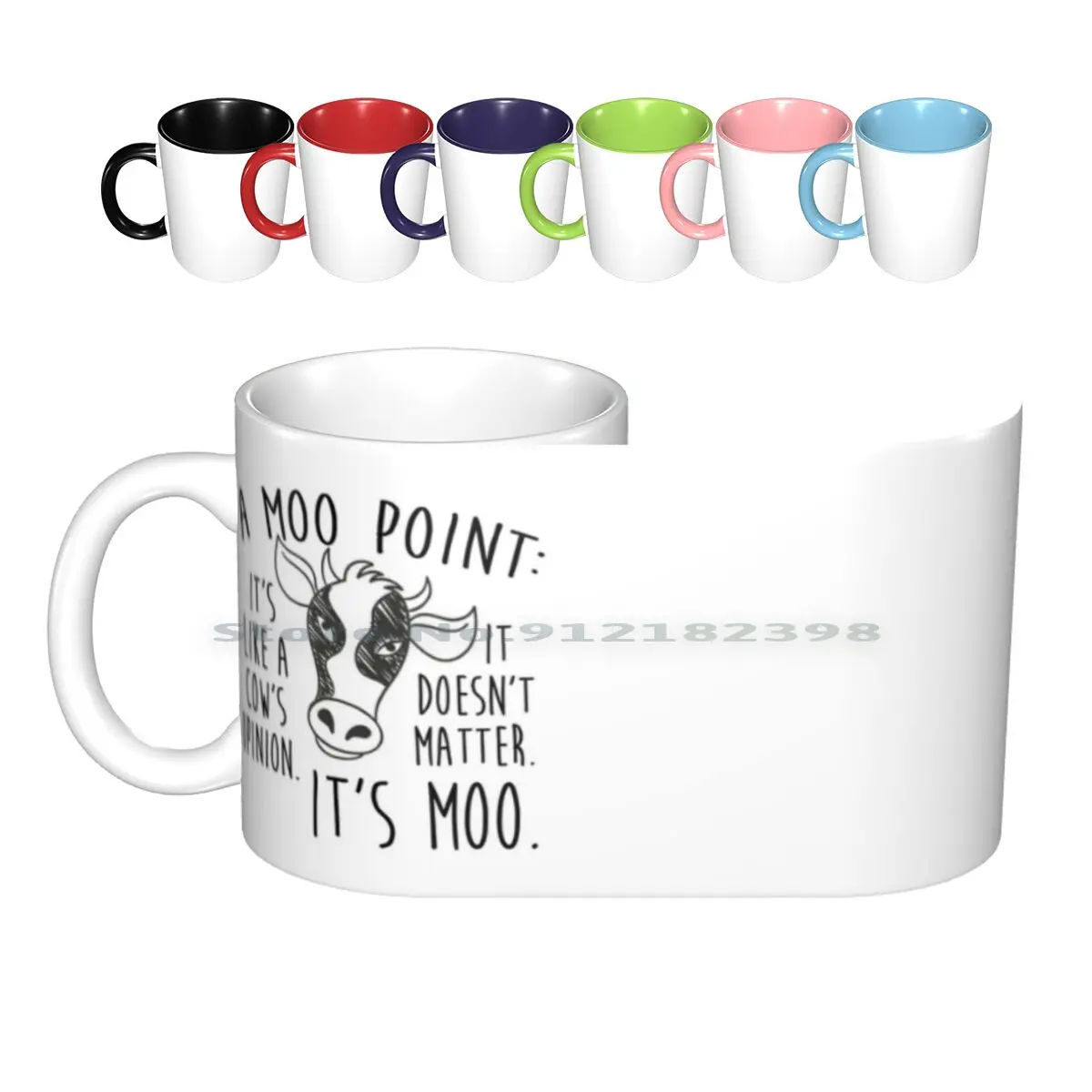 

A Moo Point Ceramic Mugs Coffee Cups Milk Tea Mug A Moo Point Friends Friends Quotes Joey Tribbiani Friends Tv Show Quotes