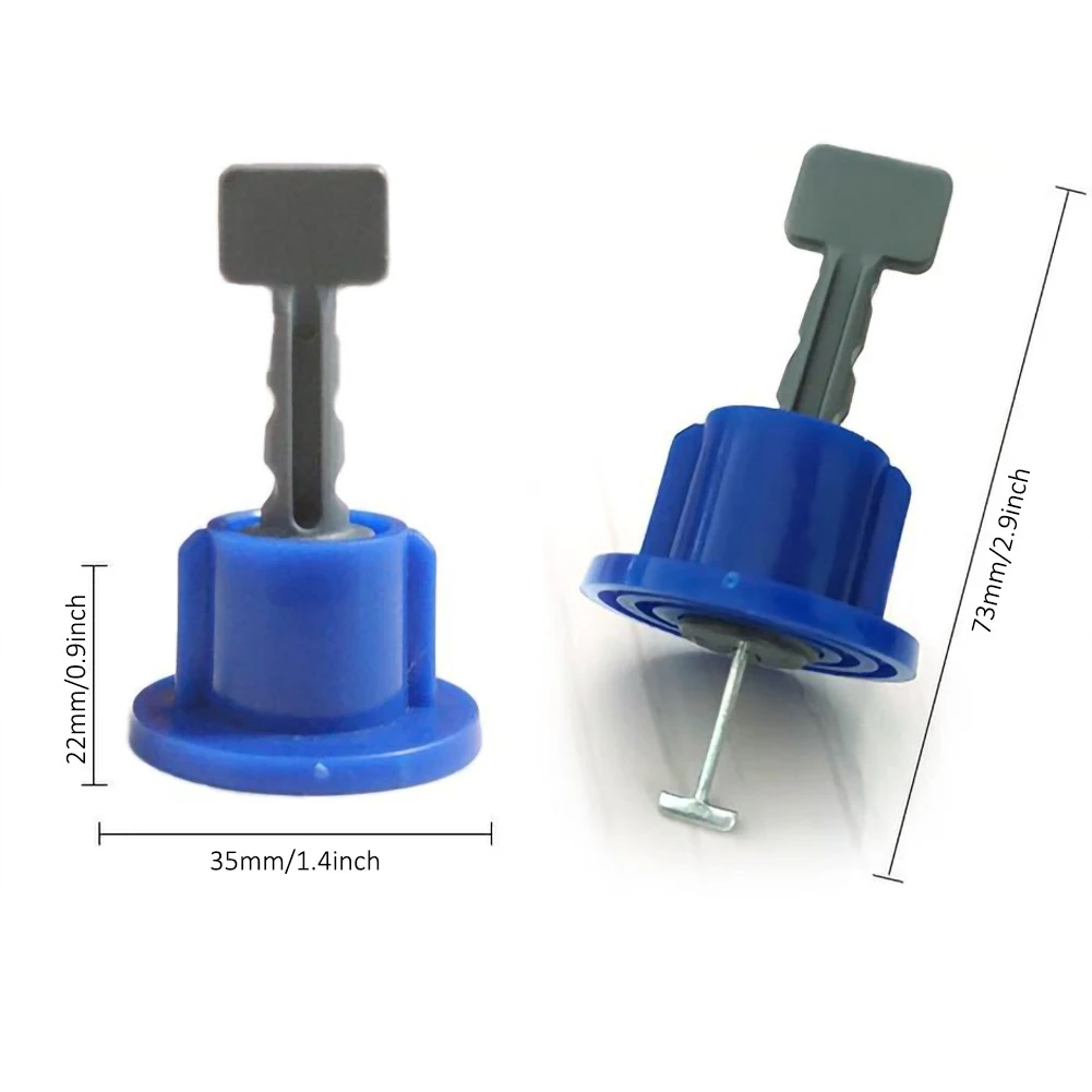 

50pcs Tile Leveling System Toolkit Level Wedges Alignment Spacers for Leveler Locator Spacers Plier Flat Ceramic Floor