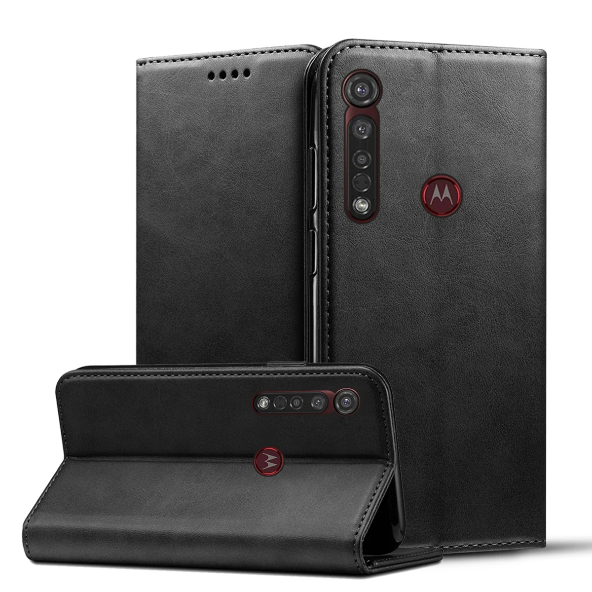 Чехол из искусственной кожи для Motorola Moto G8 Plus защитный противоударный чехол