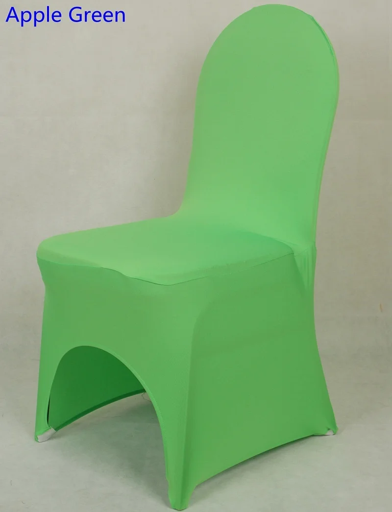 APPLE GREEN 24 цвета чехлы на стулья из спандекса чехлы на стулья из Китая универсальные чехлы на стулья из лайкры для обеденного стула кухонные моющиеся толстые - Цвет: APPLE GREEN