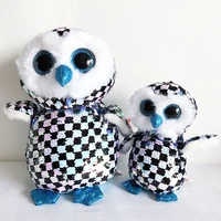 25cm ty beanie big eyes stuffed animal color cat unicorn owl series plushie cute doll collection toys child birthday gift