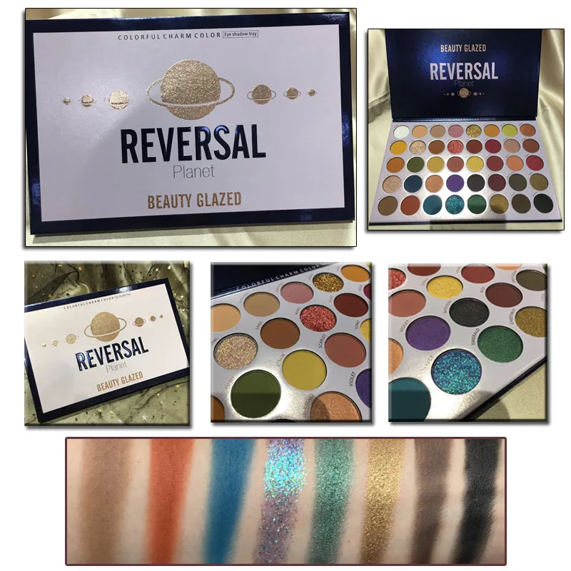 BEAUTY GLAZED Новая палетка теней для век Matte Shimmer с водонепроницаемым Nude Reversal Planet Makeup Eye Shadow Pallete Cosmetics на 40 цветов.