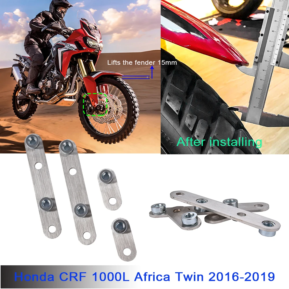 Переднее крыло CRF1000L из нержавеющей стали набор для Райзера 15 мм Honda CRF 1000L 1000 L Africa