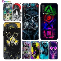 bright black cover cool man antigas mask for huawei honor 30 20s 20 10i 9s 9a 9c 9x 8x 10 9 lite 8a 7c 7a pro phone case