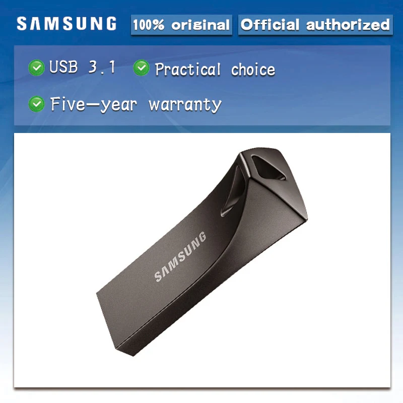 Новый флеш накопитель USB SAMSUNG 32 ГБ 128 3 0 130 МБ/с./с 64 маленький накопитель|flash drive