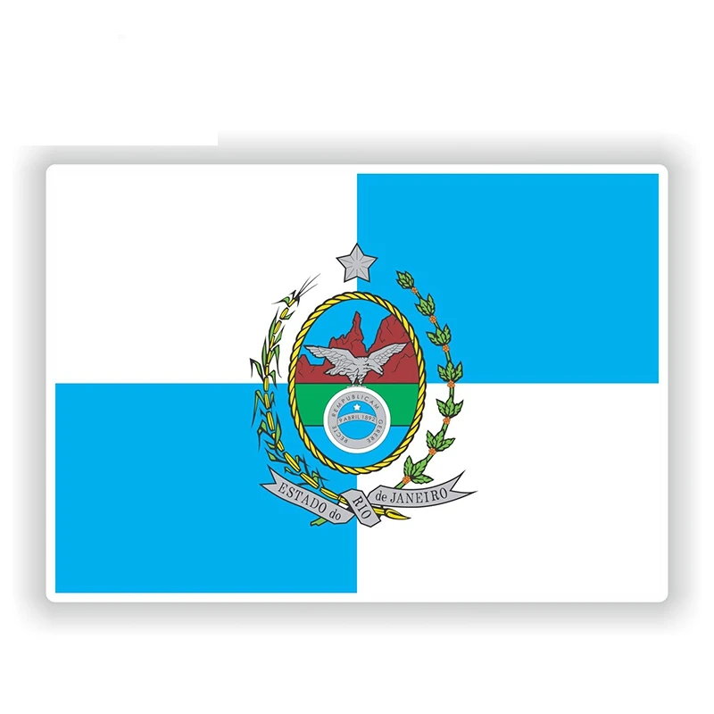 

Car Sticker Rio De Janeiro Flag Brazil Pvc Decal Car Laptop Tablet Decoration Accessories Car Sticker, ZWW0736, 13cm*9.1cm