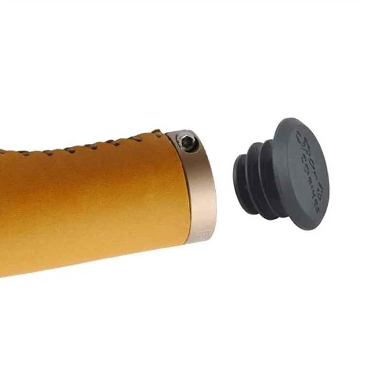 

Bicycle-Grips cowhide Handmade non-slip lock on handlebar grips ergonomic fit MTB road bike BMX Shock absorption leather grip