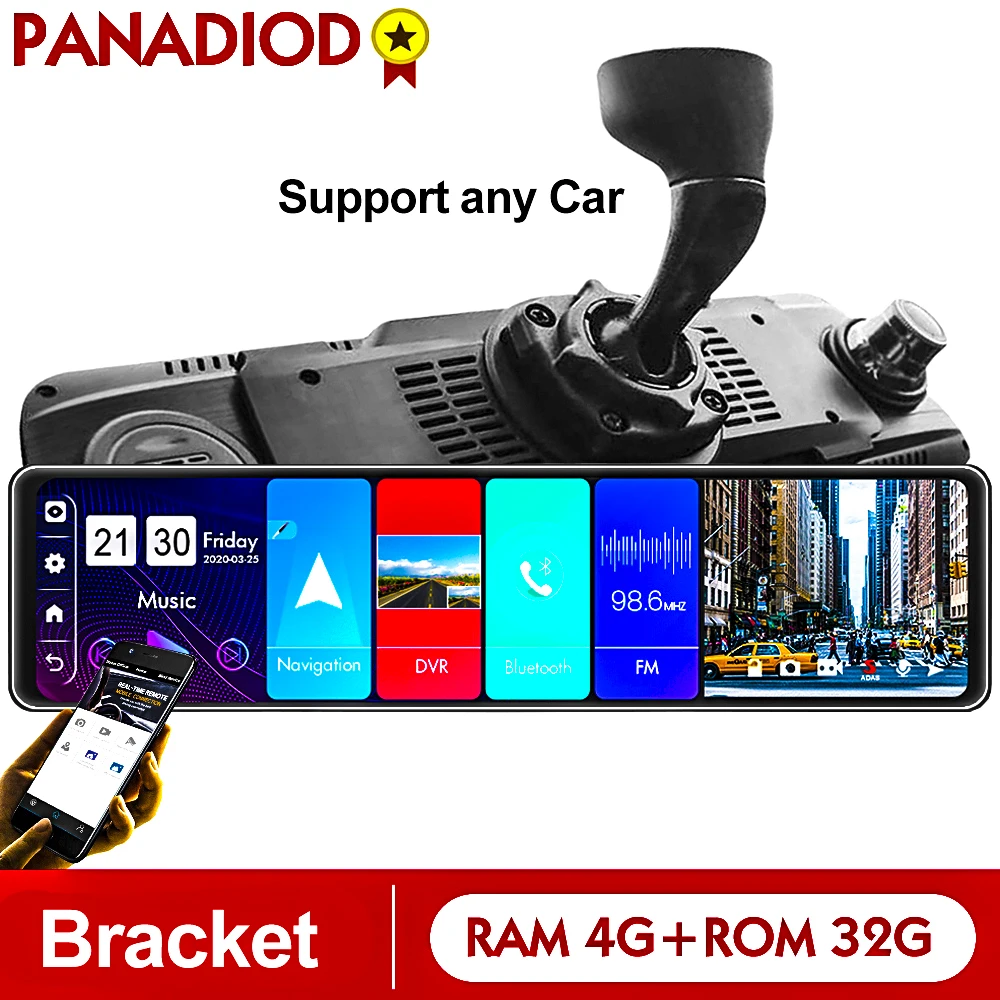 4G Android 8 1 Автомобильное зеркало заднего вида Автомобильный регистратор