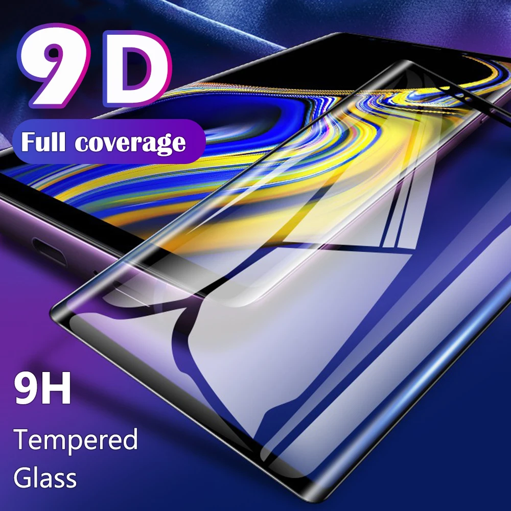 Для Samsung Galaxy Note10 Note 9 8 S10 S10e S9 S8 7 Plus 5G 3D полное покрытие тонкое изогнутое Закаленное