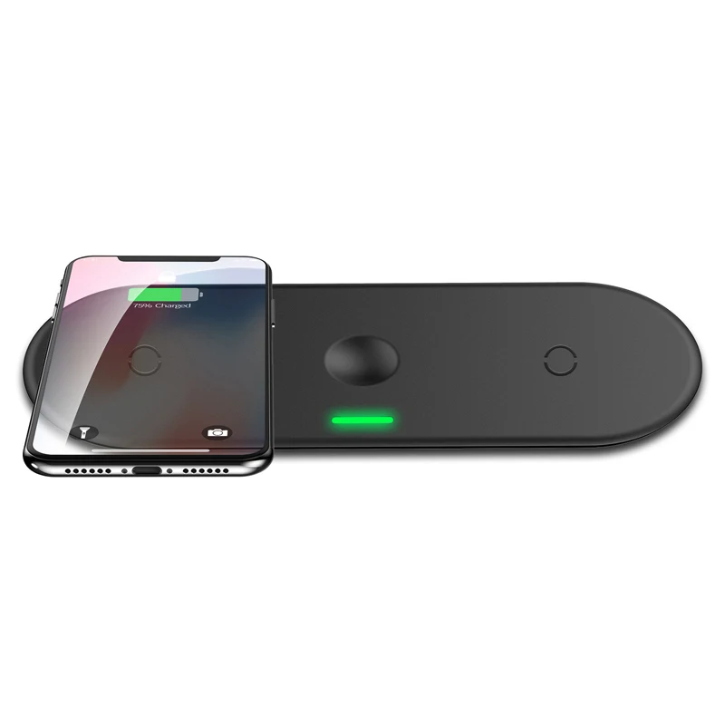 3 в 1 беспроводная зарядная подставка для Apple Watch Airpods iPhone 10 Вт Быстрая зарядка
