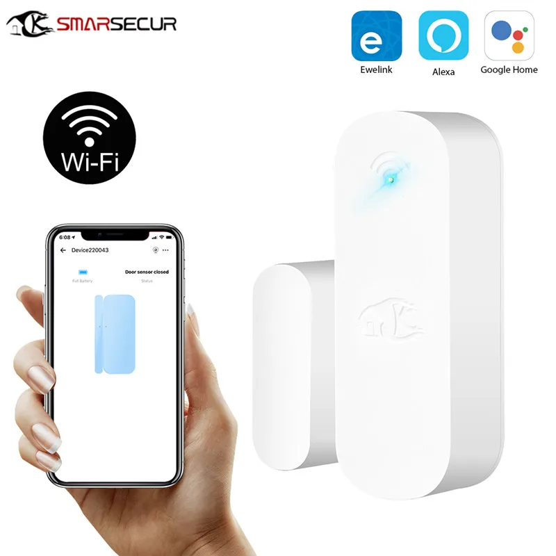 

AUBESS Smart WiFi Door Window Sensor Door Open/Closed Detectors WiFi App Notification Alert/Sound Security Alarm Door Sensor Hot