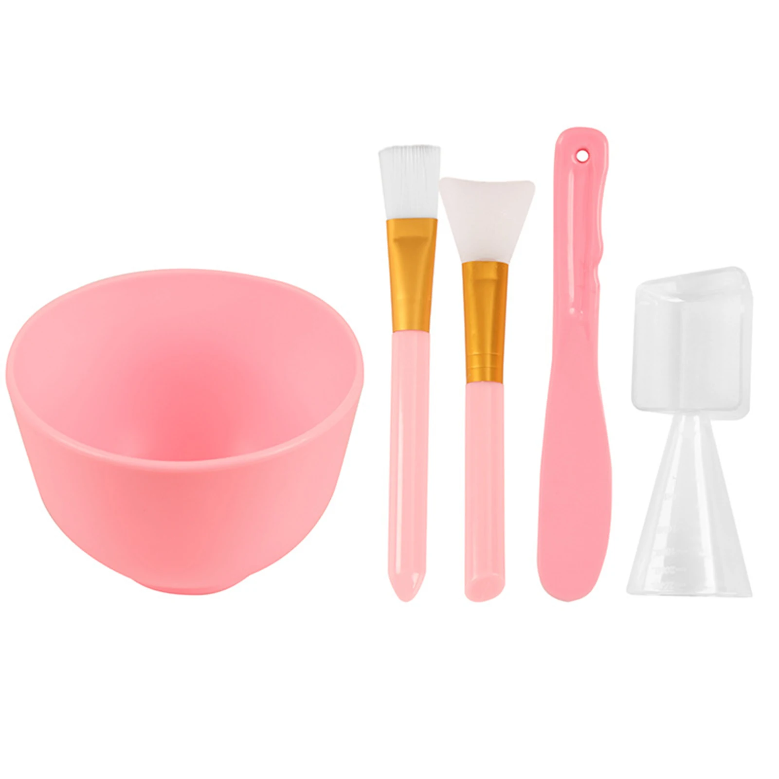 

DIY Face Cover Tools Necessary Facial Cover Tool Kit Soft Silicone Cover Brushes Practical Measuring Spoon Durable & Reusable Fa