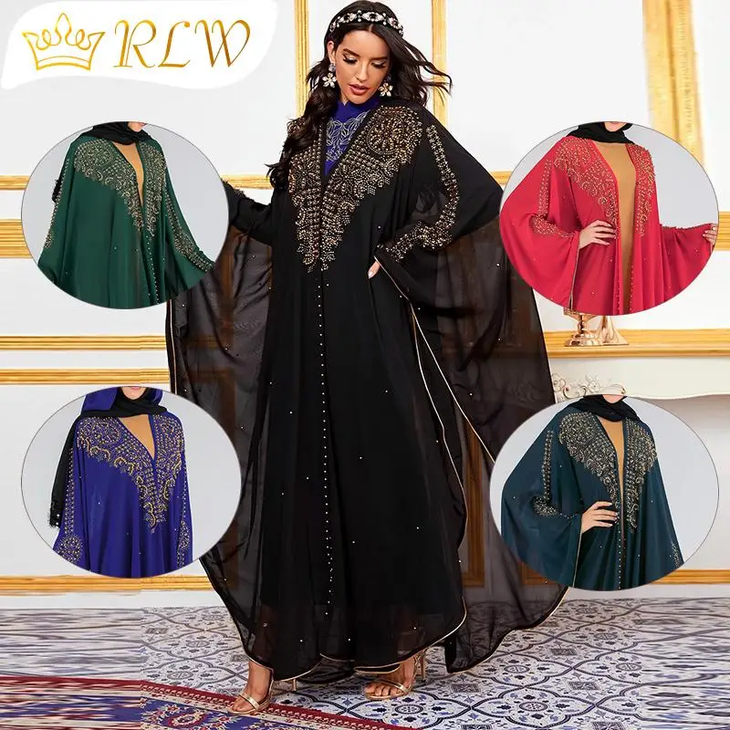 

African Dresses For Women Long Dress Islamic Clothing Moroccan Abaya Muslim Hijab Caftan Marocain Vêtements Femme Musulmane