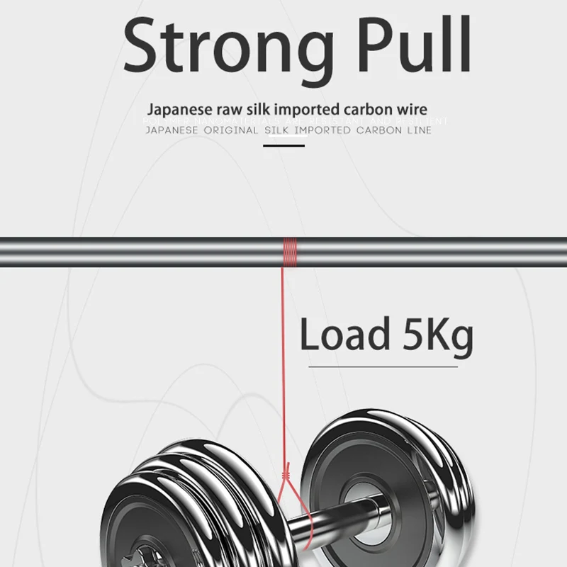 Simago рыболовная леска из углеродного волокна с 100% фторуглеродным покрытием 150