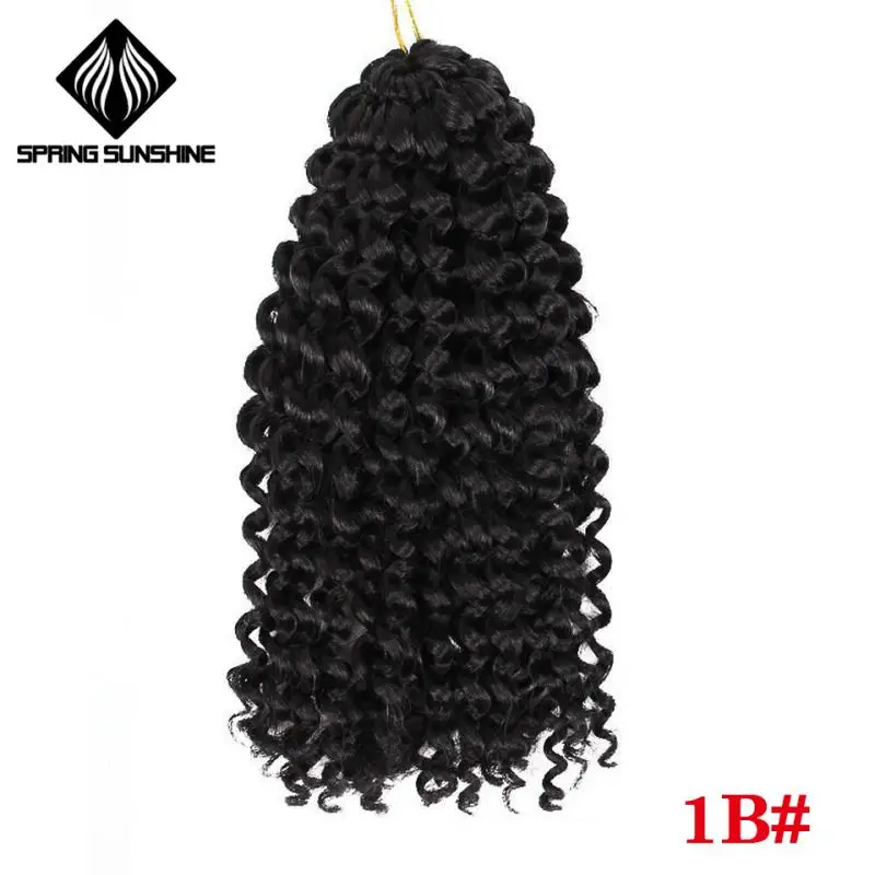 #1 Весеннее солнце 8 дюймов 1 шт. 30 г марли косы Ombre волос Вьющееся кружево синтетические плетеные плетение волос для женщин - Цвет: #1