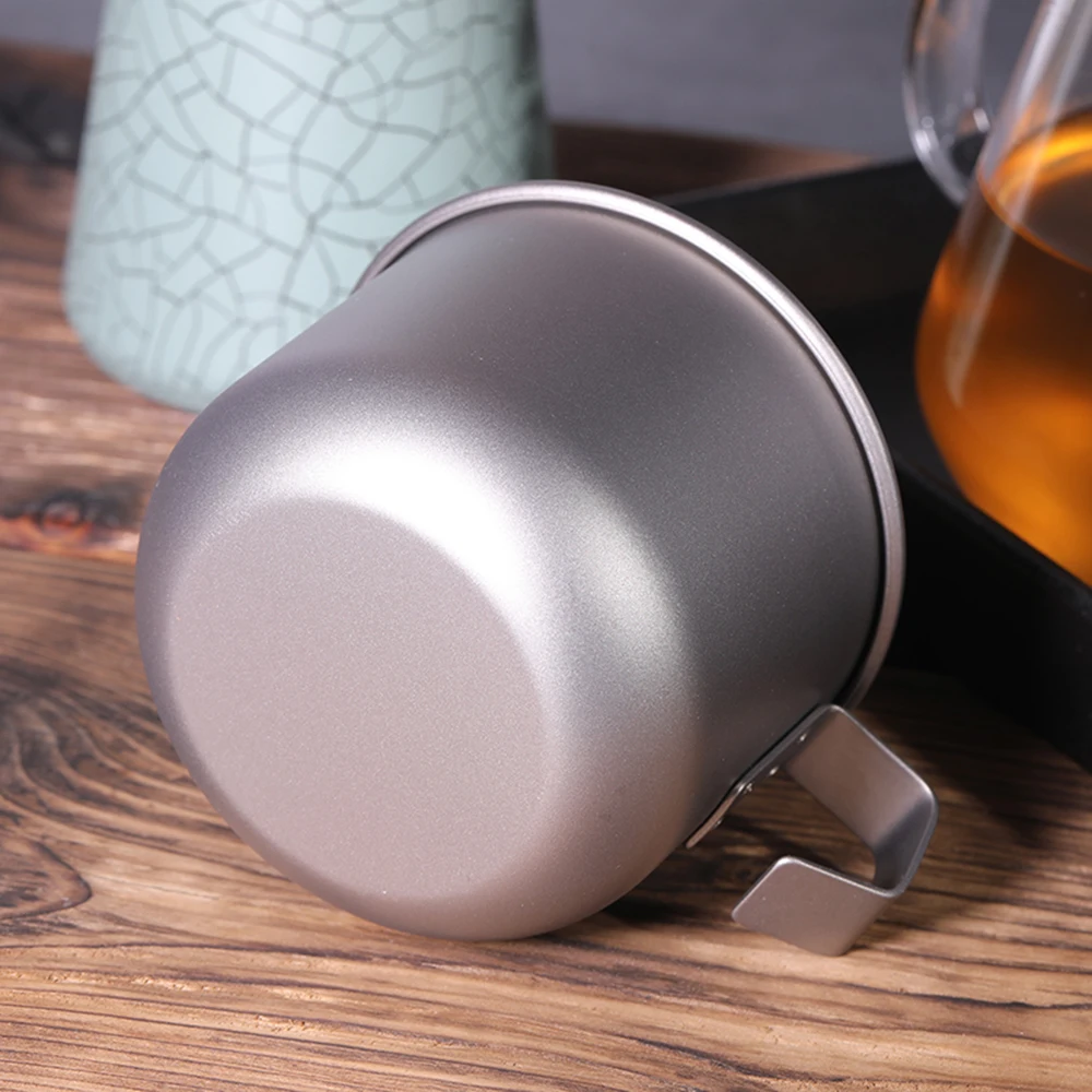 

Lixada 230ml/260ml Lightweight Titanium Coffee Mug Water Cup Tea Cup for Home Office Outdoor Camping Hiking Backpacking Picnic