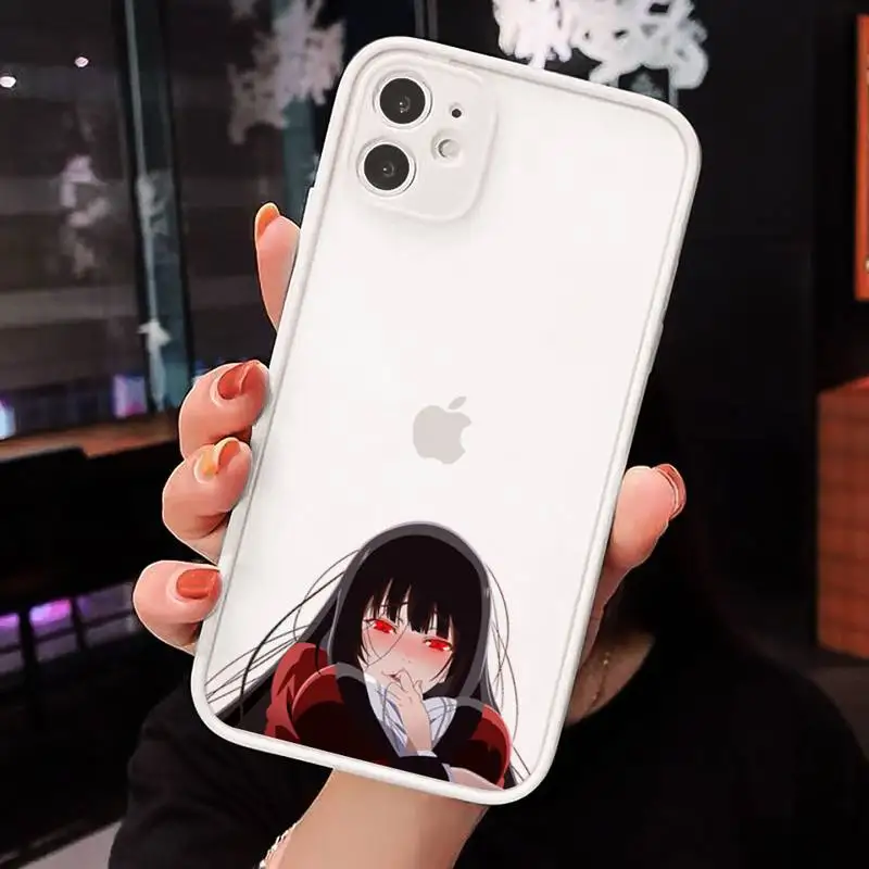 

Kakegurui Phone Cases Matte transparent For White iPhone 12 Mini 11 Pro XR XS Max 7 8 Plus X Back Cover