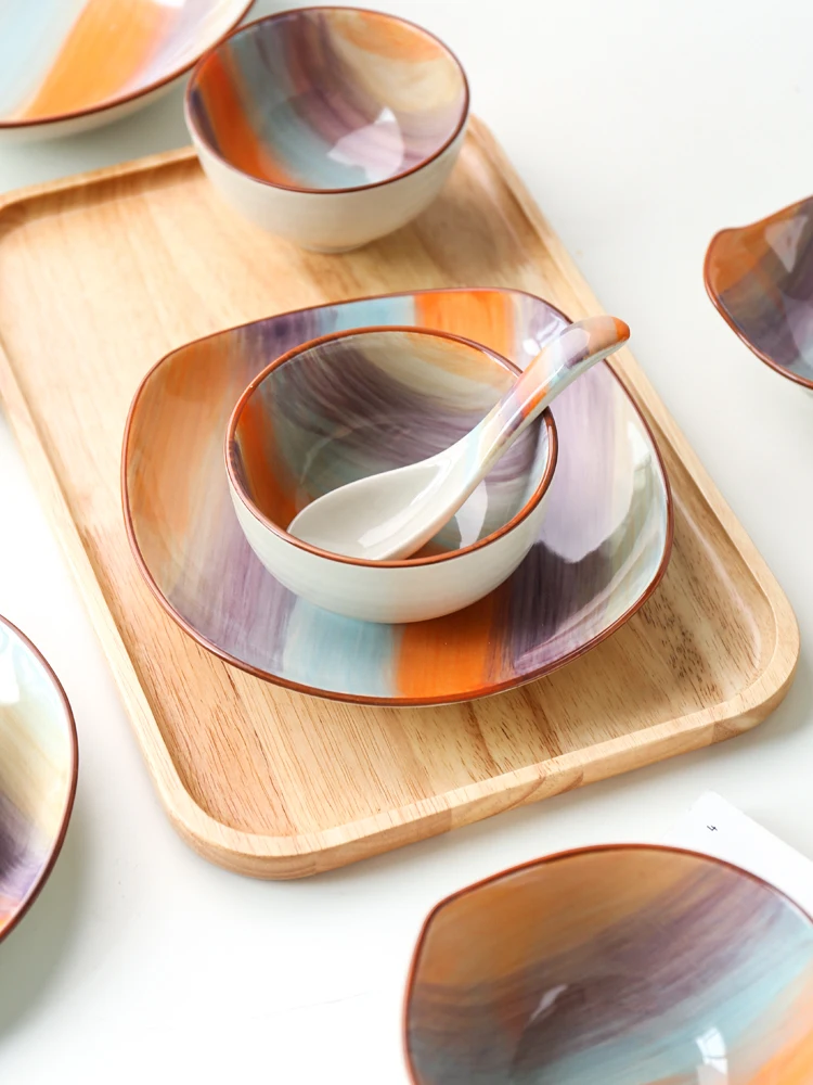 Японский креативные столовые приборы блюдо в стиле вестерн Еда стейк рыба Пан