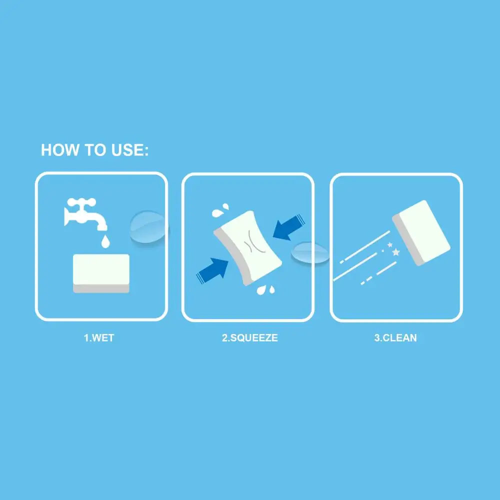 От мирового мастера 20 штук белая меламиновая губка волшебная Ластик для кухня