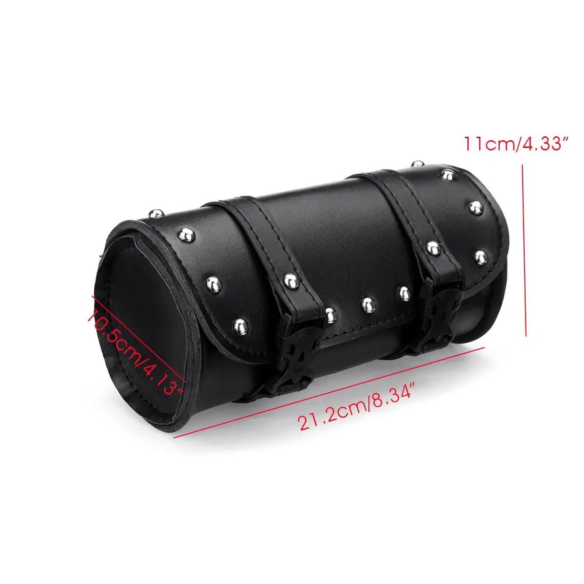 

New Motorcycle Fork Tool Bag Saddlebags Leather Tool Luggage Motocross Saddle Bag Black Waterproof Universal