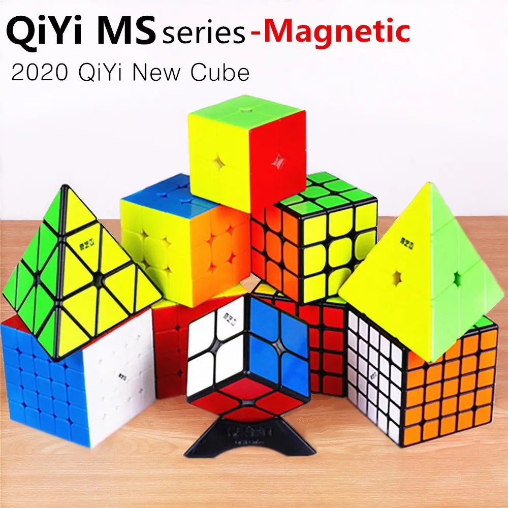 

Qiyi MS Series Magnetic 2x2 3x3 4x4 5x5 Mofangge Magic Cube Stikerless Twisty Pyramid Magnets Puzzle Speed Cubes Educational Toy