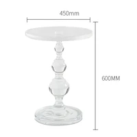 Corner Small Coffee Table Acrylic Living Room Mini Light Luxury Rounded Sofa Side Table