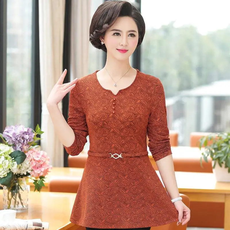 

2020 Spring Women Tracksuit Casual O Neck Floral Long Sleeve Two Piece Set Loose Female Large Size XL-5XL Vetement Femme W282