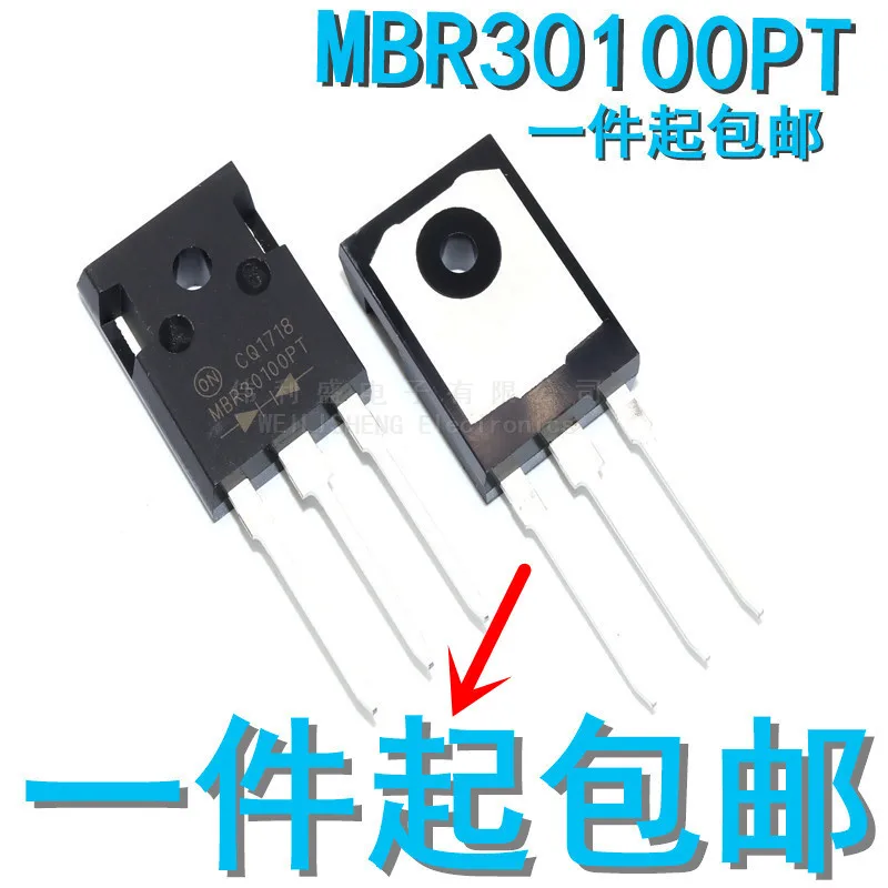 

5PCS/LOT New MBR30100PT TO247 Schottky Diode 30A 100V