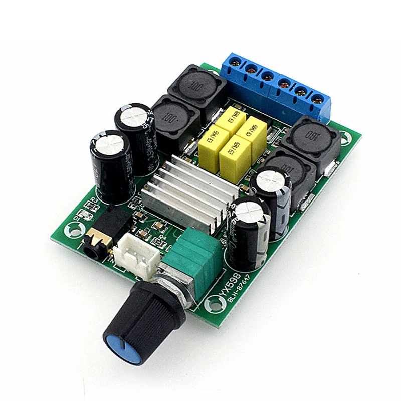 

YX598 Digital Power Amplifier Board Module TPA3116*D2 Audio Amplifier Power Amplifier Board Dual Channel 2*50W Stereo