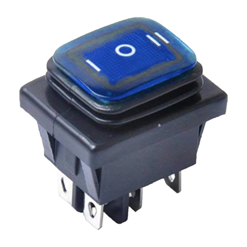 

With LED Light Toggle Car Plastic Parts Automobiles Waterproof Marine Hardware 6 Pins Boat 3 Position Accessories Rocker Switch