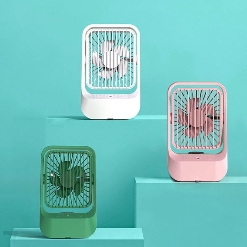 

Портативный стол увлажняющий вентилятор зарядка через USB умный персональный охлаждающий инструмент для лета дома и офиса для бытовых охлаж...