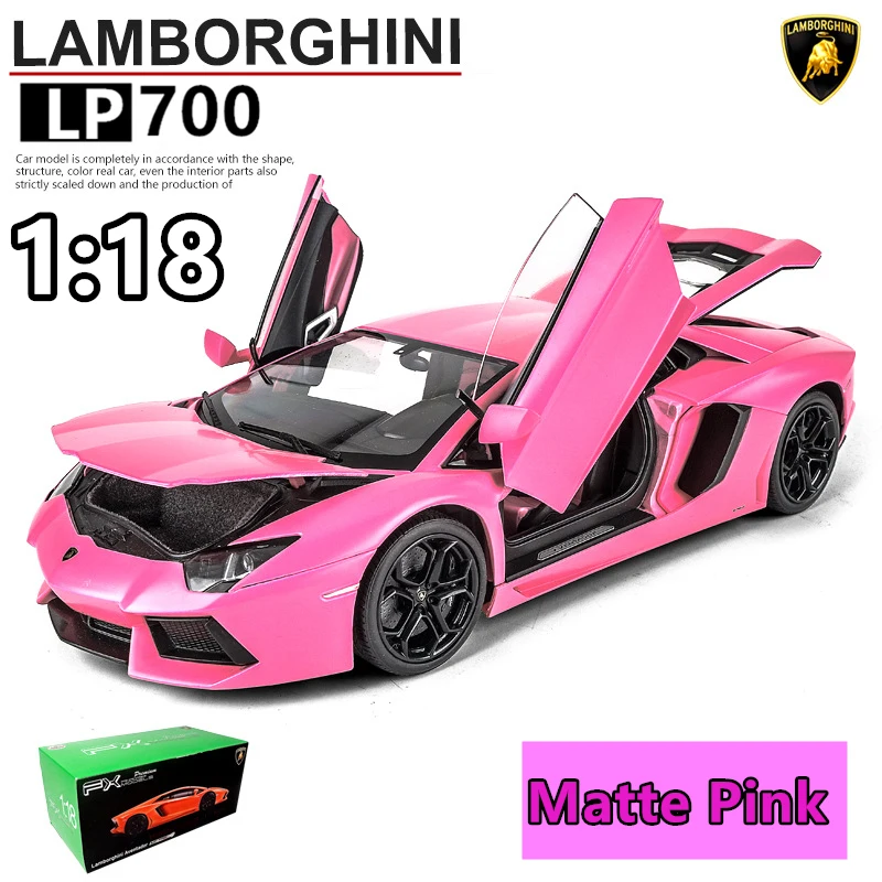 LP700 Welly 1:18 Lamborghini LP700 сплав модель автомобиля Моделирование Украшение автомобиля коллекция подарок игрушка Литье модель игрушка для мальчиков - Цвет: LP700