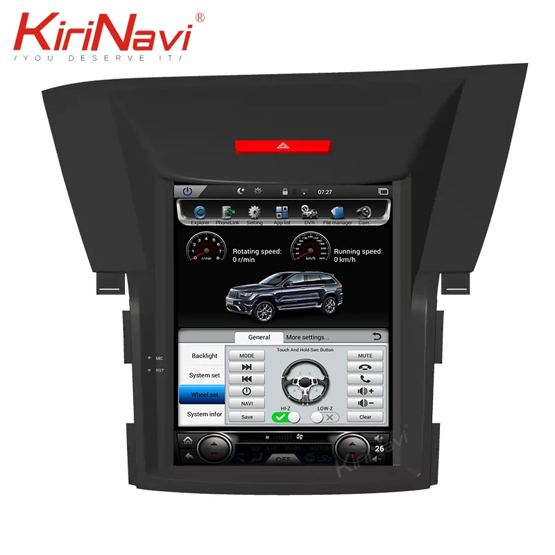 Вертикальный экран KiriNavi в стиле Tesla 10 4 ''Android 9 0 автомобильное радио для Honda CR V CRV