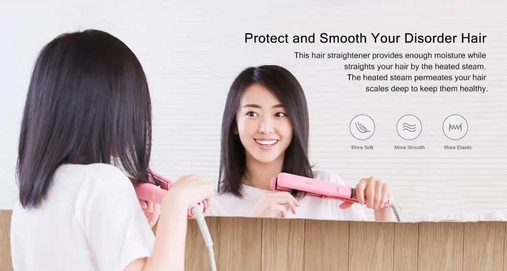 Xiaomi Yueli, Профессиональный паровой выпрямитель для волос, бигуди для салона, для укладки волос, 5 уровней, регулируемая температура, для взрослых