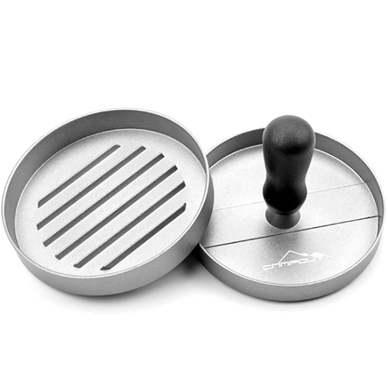 

CAMPOUT Outdoor Camping Burger Meat Press Manual Meat Patty Mold Non-Stick Coating DIY Burger Making Tool