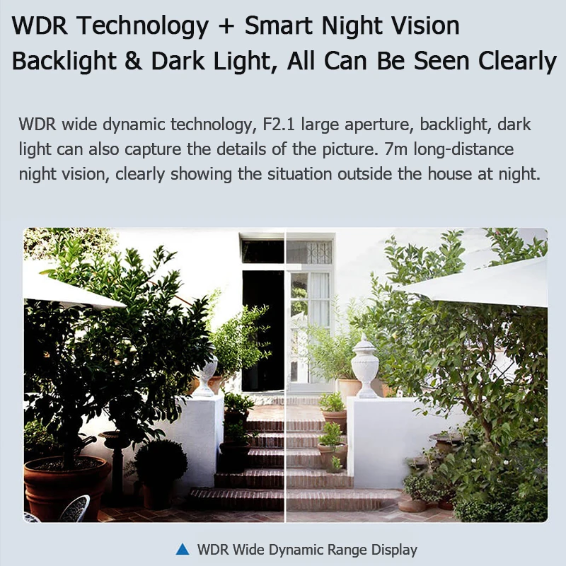 2021 Xiaomi Outdoor Camera Battery Version IP HD 1080P WDR Smart Night Vision 130 Wide Viewing Waterproof IP65 For Mijia | Электроника