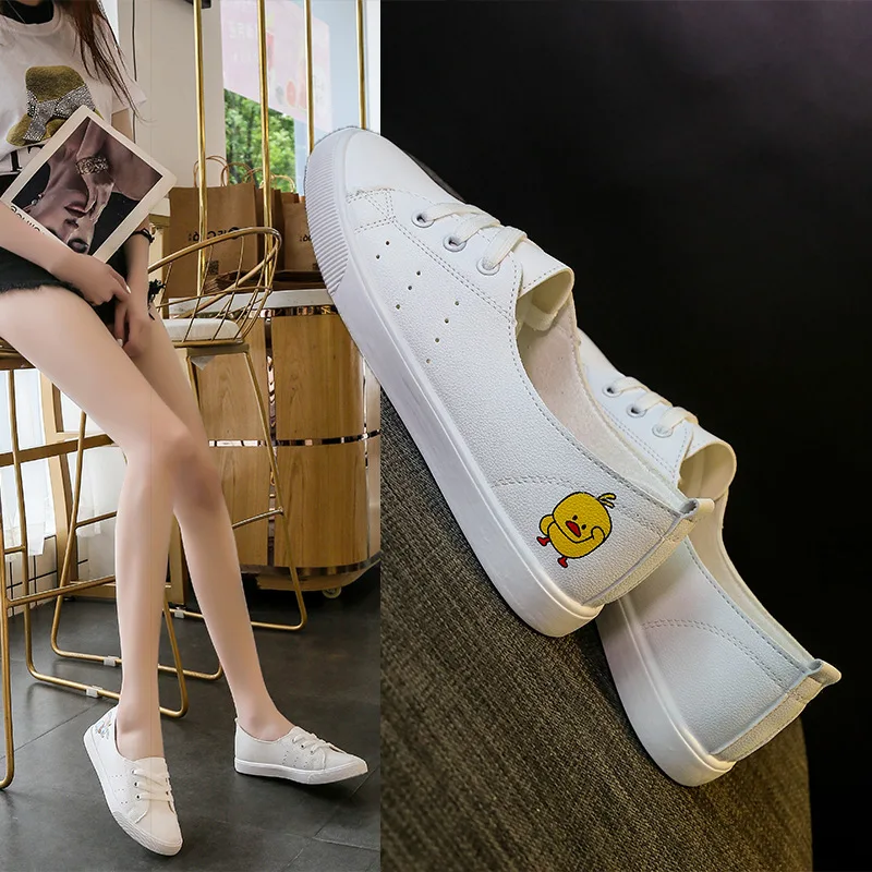 Женская Белая обувь женская Студенческая Новинка лета 2019 сетчатая красная с