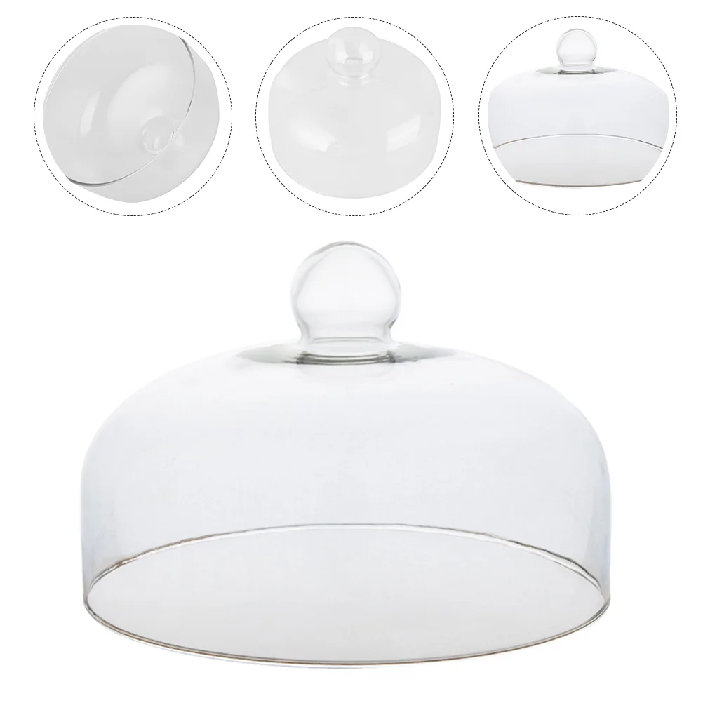 

Transparent Glass Food Cover Insect-proof Meal Cover Food Protective Cover