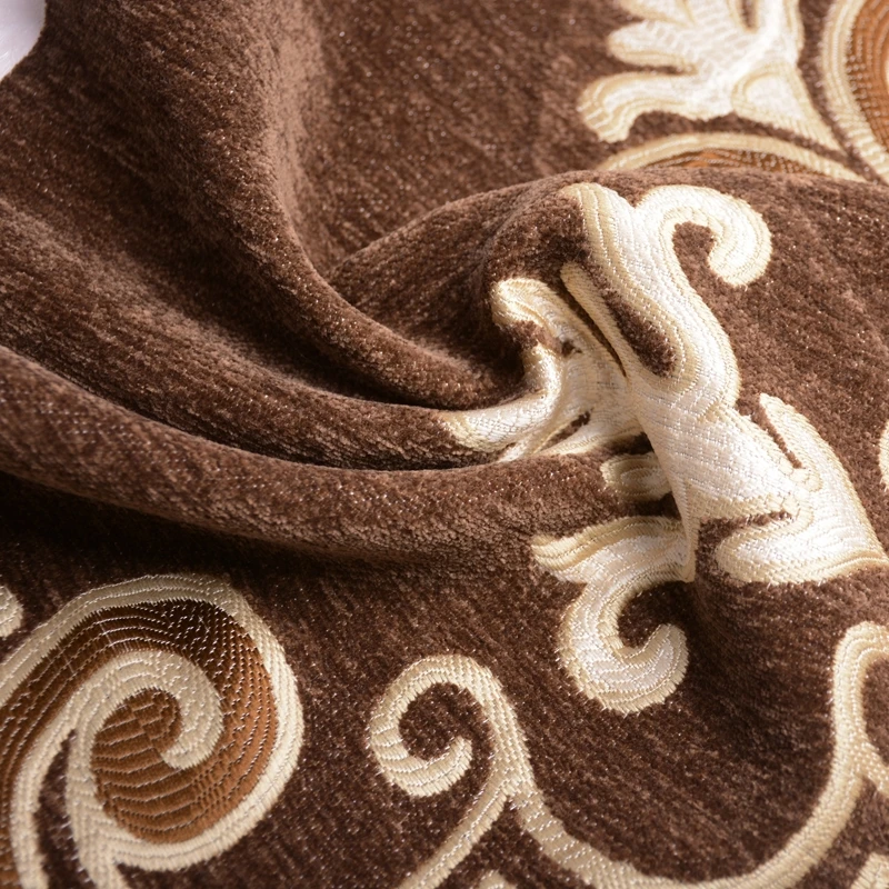 

1Pc Roman Valance Curtain Chenille Jacquard Drape Window Valance European Curtain Swags Decorative Short Valance