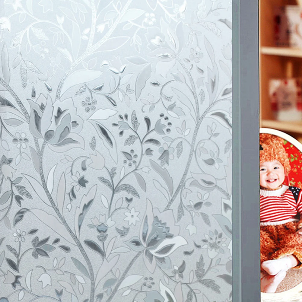 Самоклеящаяся водостойкая наклейка на окна для ванной спальни ПВХ с защитой от