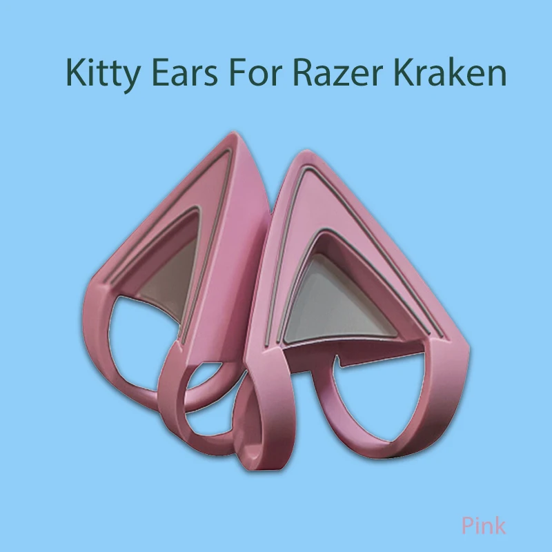 Розовый/фиолетовый Razer прикрепляемые кошачьи уши для Kraken аксессуар гарнитуры