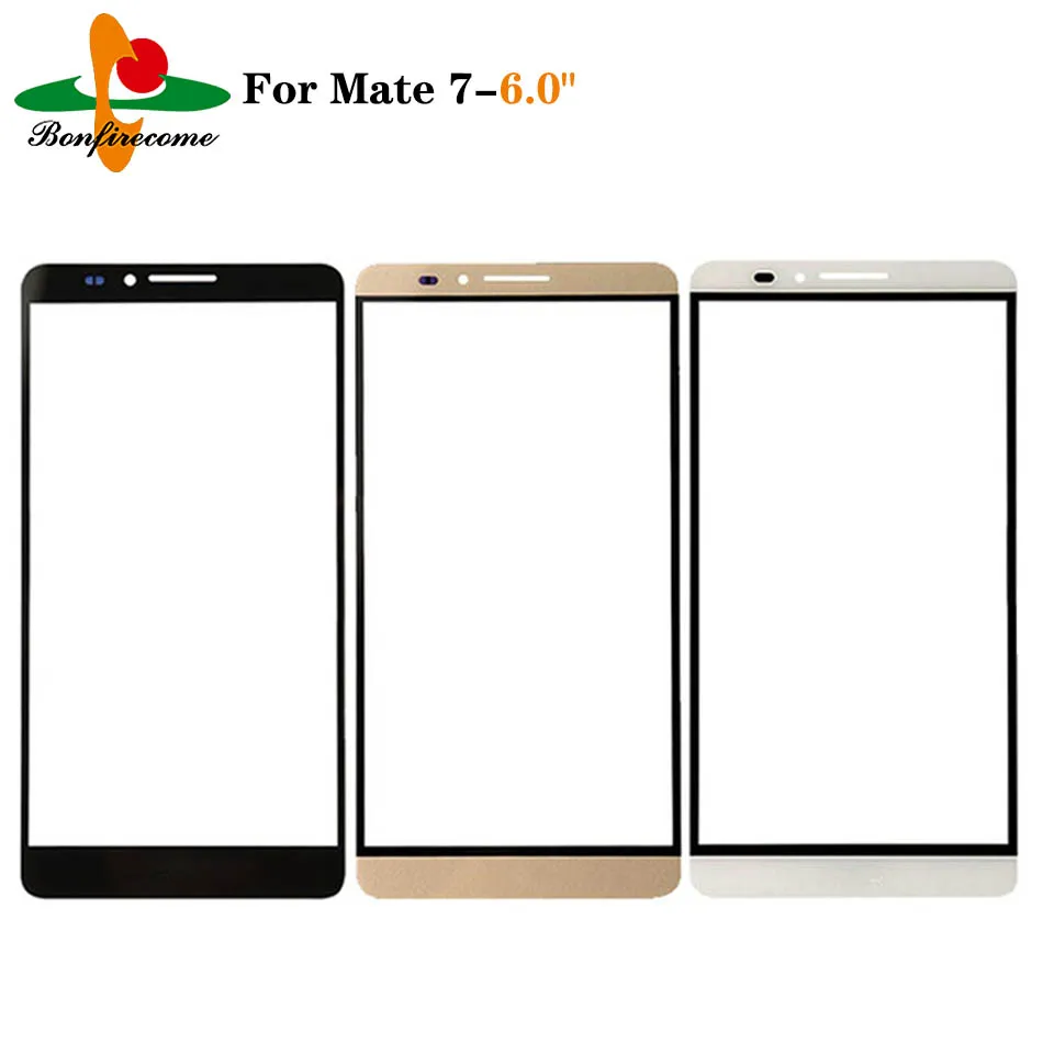 10 шт./партия внешний экран для Huawei Ascend Mate 7 MT7-L09 передняя сенсорная панель