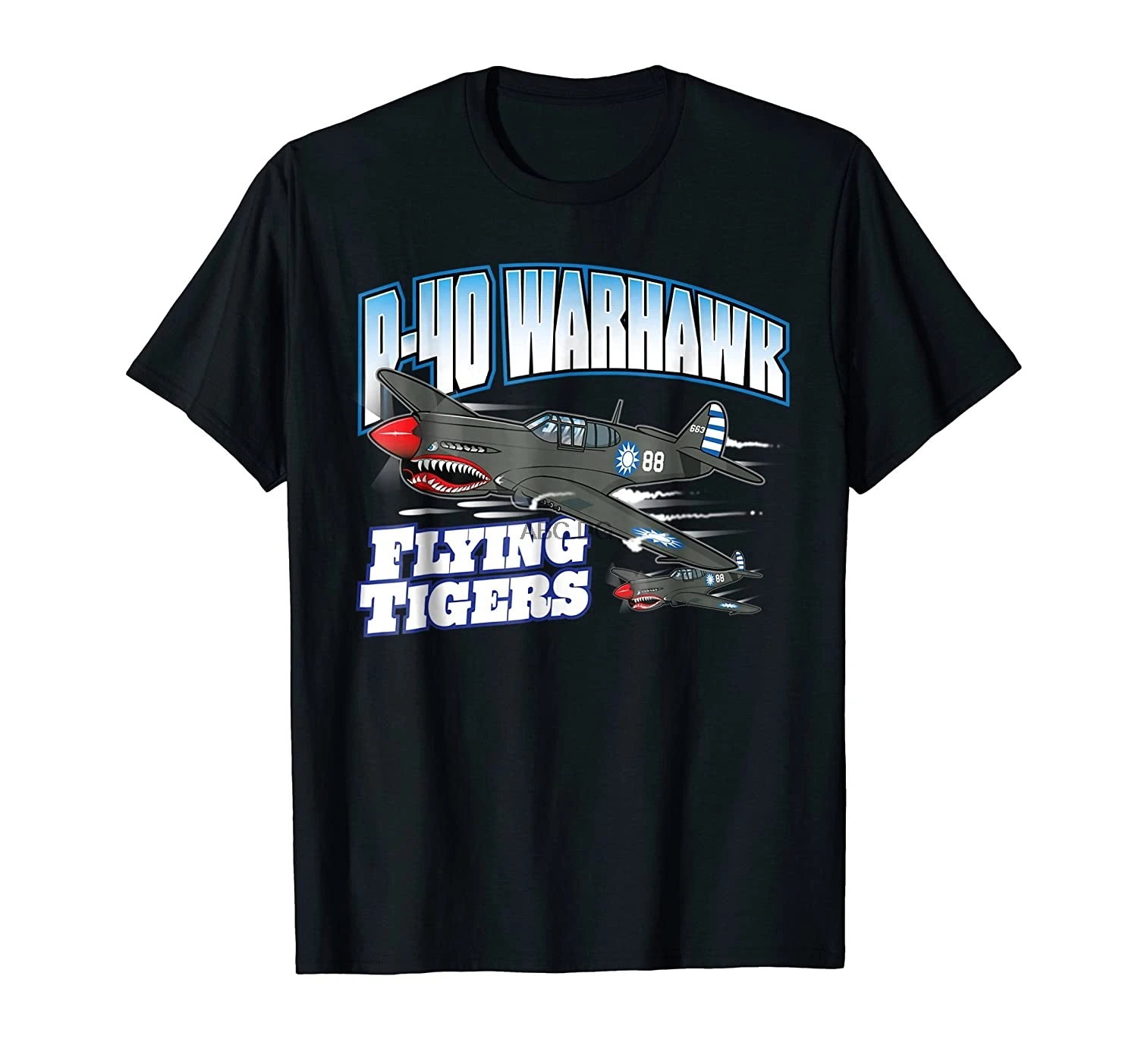 P-40 Warhawk Летающие тигры Warbirds футболка |