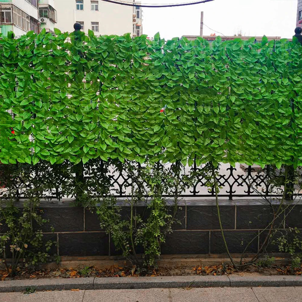 

Artificial Simulated Scindapsus Leaf Topiary Hedge Fences For Garden Guardrail Fence Gardening Decorative Fence Garden Border