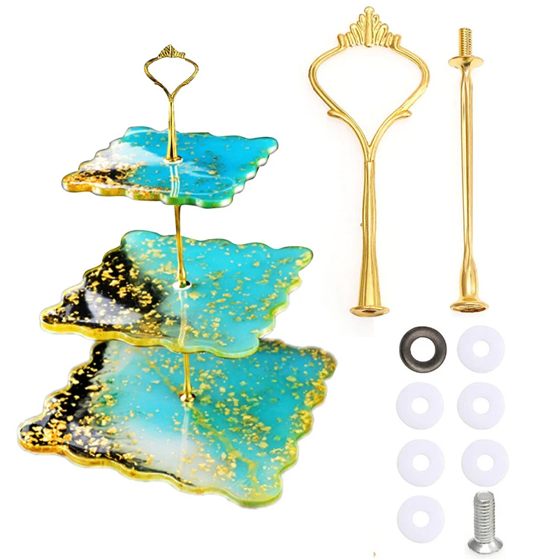 

DIY Crystal Silicone Mold Three-layer Fruit Plate Tea Plate Epoxy Resin Mold